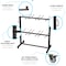 Flash Furniture Black Heavy Duty Large Mobile Chair & Table Cart QIN-SHD245425-GG - alternate 4